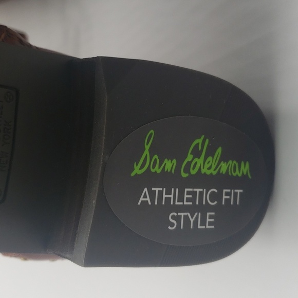 1275- Sam Edelman Prina2 Red Wood Leather Women's Boots Size 6 Wide Calf NWT - Picture 10 of 11